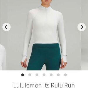 Lululemon Its Rulu Run Cropped Half Zip *Ribbed